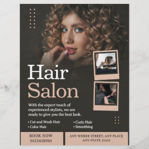 Professionele kapsalon / kapper bedrijf flyer