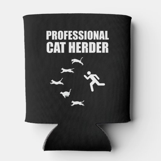 Professionele kat Herder Funny Herding Cats Blikjeskoeler (Achterkant)