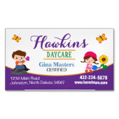 Professionele kinderopvang magnetisch visitekaartje (Voorkant)