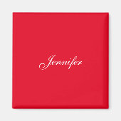 Professionele klassieke handschrift naam custom ro magneet (Voorkant)