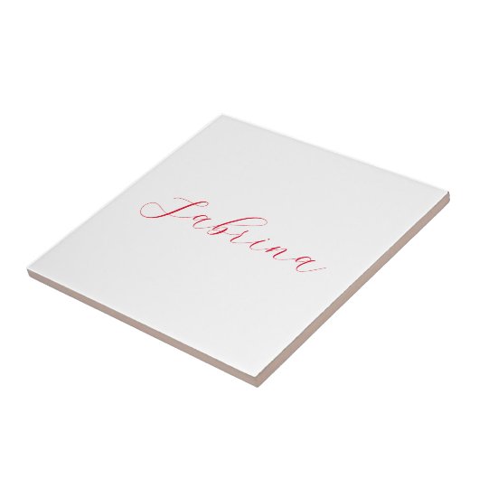 Professionele klassieke handschrijvernaam, aangepa tegeltje (Zijkant)