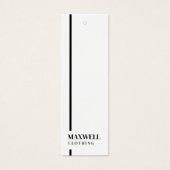 Professionele Kleding Merk Hang Labels Mini Visitekaartjes (Voorkant)