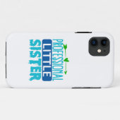 Professionele kleine zuster Blue Paint Drip Case-Mate iPhone Case (Achterkant (horizontaal))