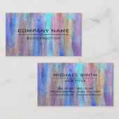 Professionele Kleurrijke Moderne Houten Kijk #12 Visitekaartje (Voorkant / Achterkant)