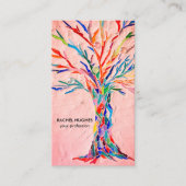 Professionele koraalstructuur visitekaartje (Voorkant)