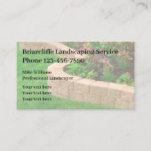 Professionele Landscaper Achtergrond Visitekaartje (Voorkant)