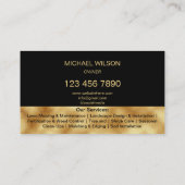 Professionele Landschap Gazon Care Mowing Tuiniere Visitekaartje (Achterkant)