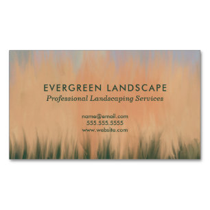 Professionele Landschapsdienst Blauw Koraal Groen Magnetisch Visitekaartje