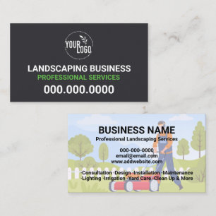 Professionele Lawn Care Goedkope Landscaping Visitekaartje