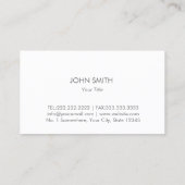 Professionele levensverzekeringsagent visitekaartje (Achterkant)