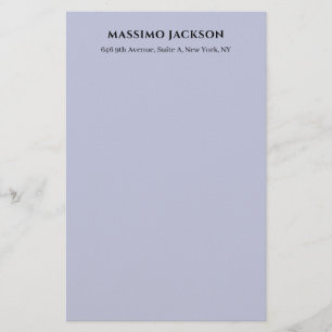 Professionele lila kleur moderne minimalistische n briefpapier