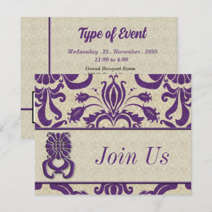 Professionele Logo Amethyst Swirls Paars Kaart