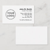 Professionele logo bedrijfwit visitekaartje (Voorkant / Achterkant)