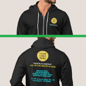 Professionele Logo & Naam & Slogan | Voor- en acht Hoodie