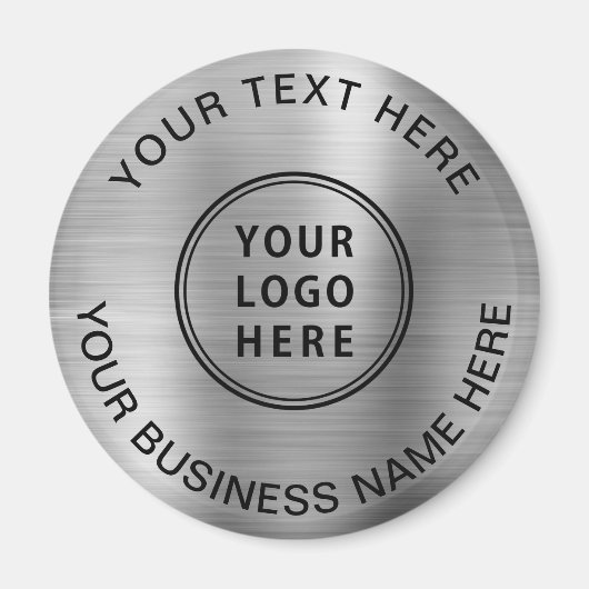 Professionele Logo - Silver Magneet (Voorkant)