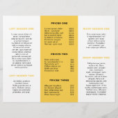 Professionele Logo Simple Yellow Drievoudige broch (Achterkant)