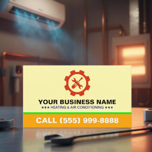 Professionele LOGO Verwarming Airconditioning HV Visitekaartje