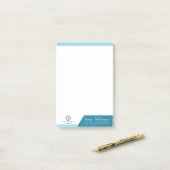 Professionele Logo voor bedrijfsidentificatie Post-it® Notes (Op bureau)