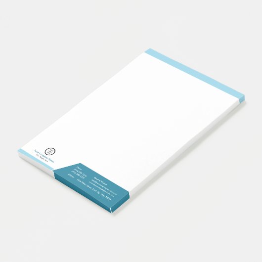 Professionele Logo voor bedrijfsidentificatie Post-it® Notes (Schuin)