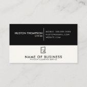 Professionele Logo Window Cleaning Service Visitekaartje (Achterkant)