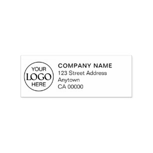 Professionele Logo Zakelijk Retour Adres Eenvoudig Rubberstempel