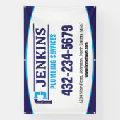 Professionele Loodgietersdienst Spandoek (Verticaal)