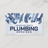 Professionele loodgietersdiensten visitekaartje (Voorkant)