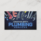 Professionele loodgietersdiensten visitekaartje (Voorkant)