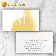 Professionele Luxe Monogram Metalen Goud Folie
