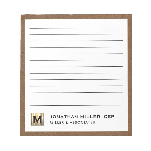 Professionele luxearme notitieblok (Voorkant)