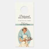 Professionele Maid Housekeeping Service Retro (Voorkant)