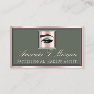 Professionele Make-up Lash Extension BrowPink Gree Visitekaartje