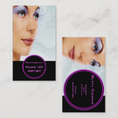 Professionele make-up van artistiek Visitekaartje (Voorkant / Achterkant)
