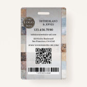 Professionele makelaar Foto-ID-badge Badge (Achterkant)