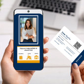 Professionele makelaar Logo Foto QR Code Visitekaartje