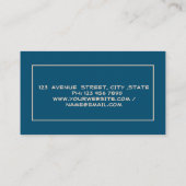 Professionele makelaardij van onroerend goed visitekaartje (Achterkant)