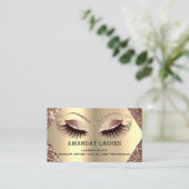 Professionele Makeup Nails Appointcard Brows Visitekaartje (Staand voorkant)