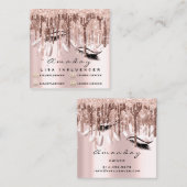 Professionele marktleider Nail Manicure Drivers Vierkante Visitekaartje (Voorkant / Achterkant)