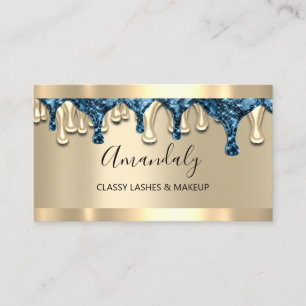 Professionele marktspeler - Gold Blue Lash-schijve Visitekaartje