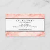 Professionele marmer visitekaartje (Achterkant)