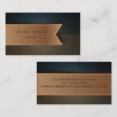 Professionele Masculine Retro Visitekaartje (Voorkant / Achterkant)