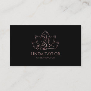 Professionele massagetherapie Lotus CHIROPRACTOR Visitekaartje