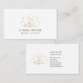 Professionele massagetherapie Lotus Spa Medical Visitekaartje (Voorkant / Achterkant)