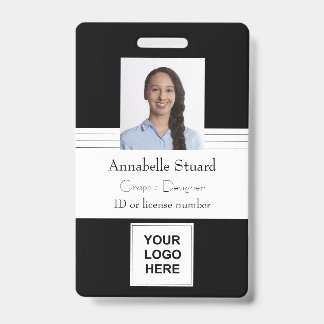 Professionele Medewerker Moderne Werkidentificatie Badge