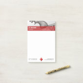 Professionele medische 3D-symbolen KruisDNA Post-it® Notes (Op bureau)