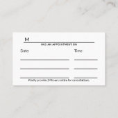 Professionele medische wetenschap DNA Strand Appoi Afsprakenkaartje (Achterkant)