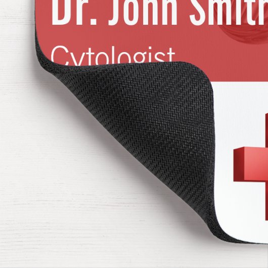 Professionele medische wetenschap DNA Strand Cross Muismat (Hoek)