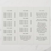 Professionele Merk Grijs Trifold Brochure (Achterkant)