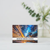 Professionele Metaallasser, Fabricagecontractant Visitekaartje (Staand voorkant)