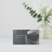 Professionele metalen elegante moderne structuur visitekaartje (Staand voorkant)